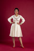 OFF WHITE COLLAR DRESS